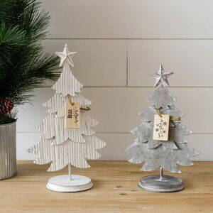 Set/2 Metal Trees on Stands